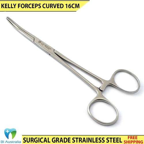 Set of 2 Pcs Hemostats Curved Forceps Kelly 16cm Surgical Locking Artery Forceps - Bild 4 von 7