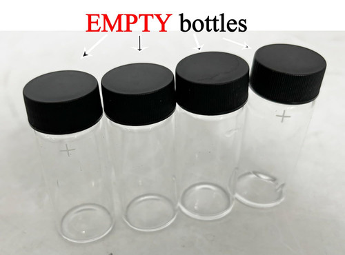 Turbidity Sample Cell Turbidity Bottles 4 Sample Empty Glass Bottles (Two Sets) - Picture 1 of 6
