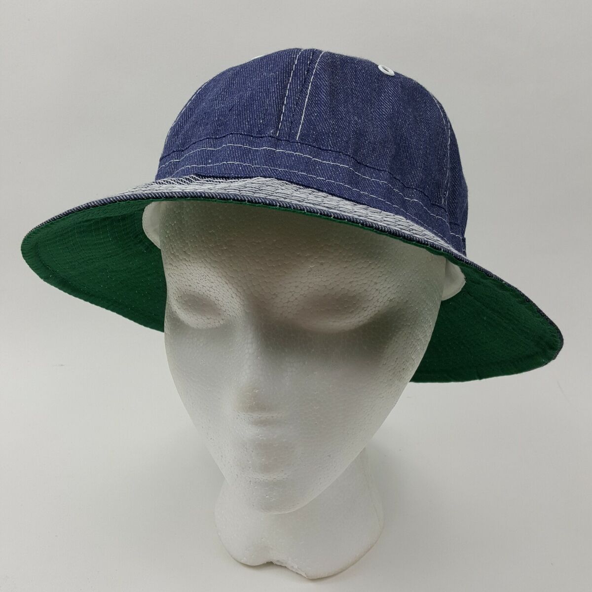 Vintage Daisy Mae Chore Denim Bucket Hat Boonie Cap Long Vintage Daisy Mae Chore Denim Bucket Hat Boonie Cap Long