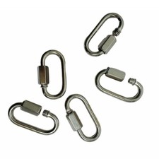 Set Of 5 PC 5/32" Stainless Steel 316 Quick Link Shackle Boat Marine WLL 250 LBS