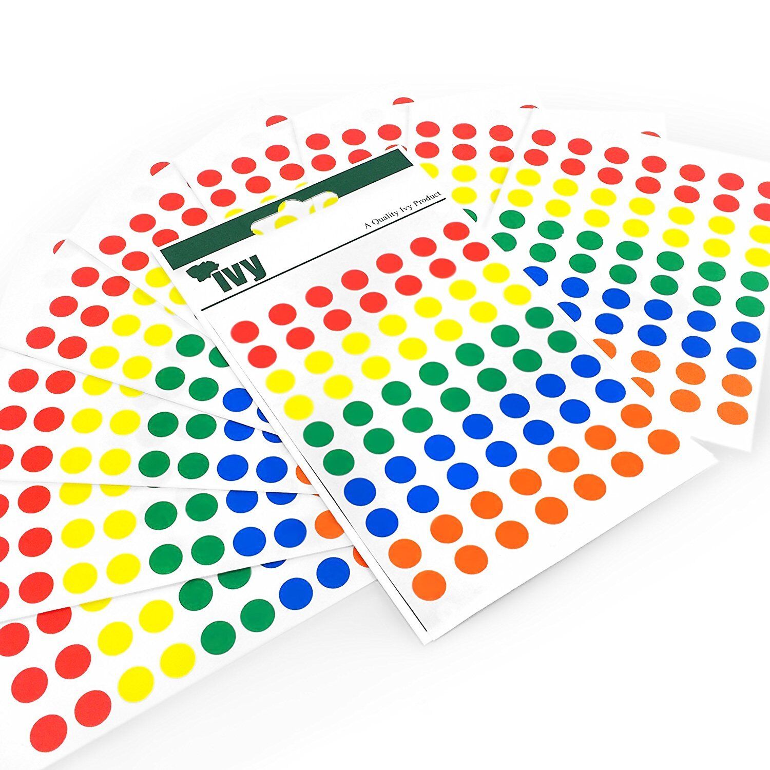 700 Coloured Sticky Dots Labels Round Dots Self Adhesive Dots Assorted  Colours