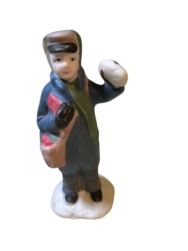 Hand-Painted Ceramic Christmas Village Figurines and Accessories - Picture 5 of 11