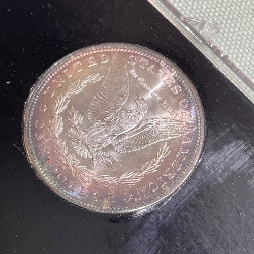 1882-S $1 American Savings & Loan Uncirculated U.S. Silver Dollar Toned Coin - Picture 11 of 14