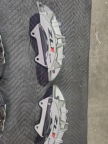2017-2024 Camaro ZL1 1LE Front & Rear Silver BREMBO Brake Calipers USED OEM GM - Picture 3 of 15