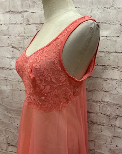 Conjunto de camisón y bata vintage Vanity Fair para mujer de 2 piezas Peignoir talla 30 años 60 - Imagen 7 de 10