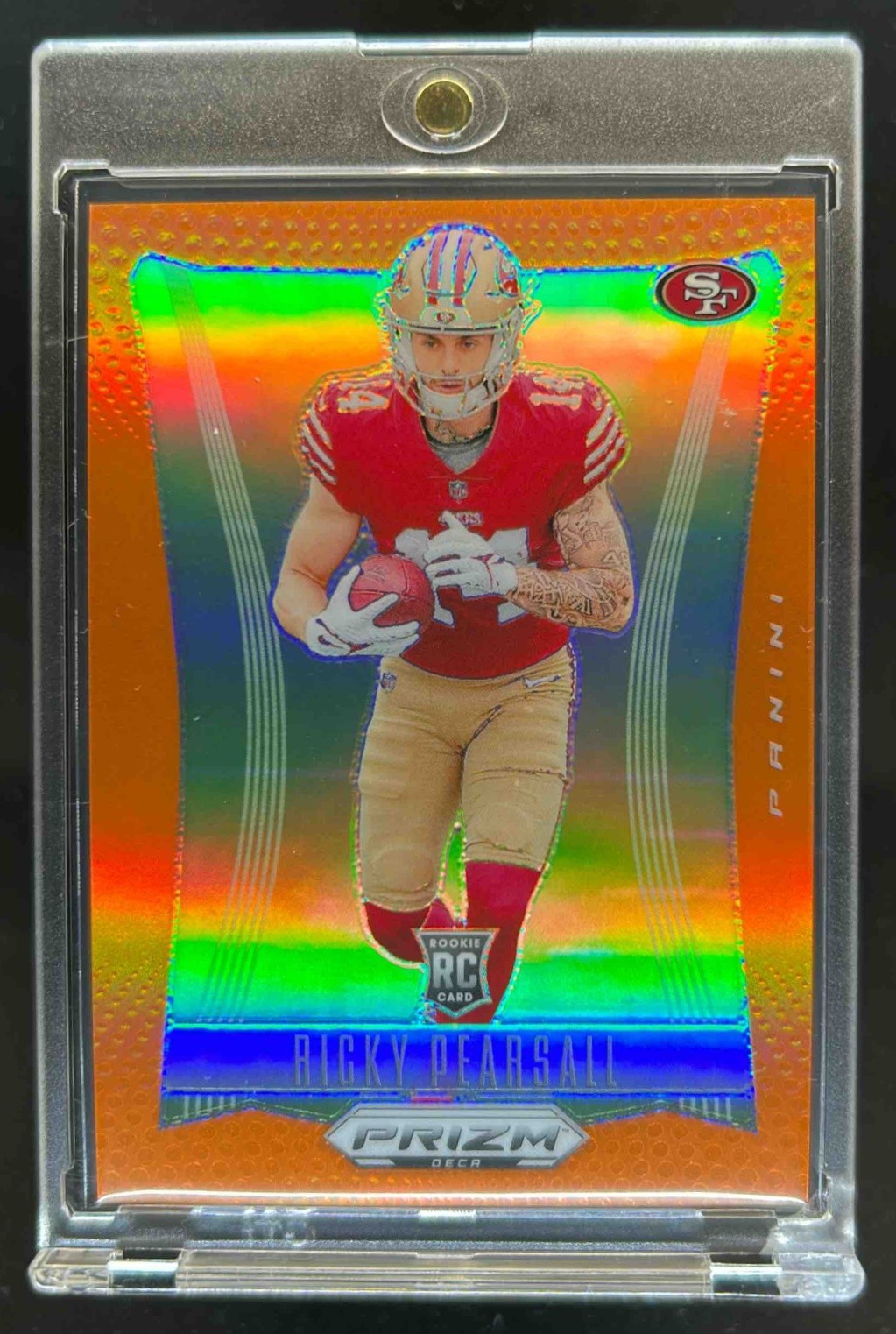 2024 Panini Prizm Deca Ricky Pearsall RC Orange Rookie #24/49 Francisco 49ers
