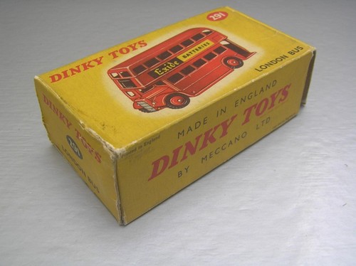 Dinky Toys 291 Double Decker London Bus 'Exide' made in England NMIB+ - Picture 9 of 12