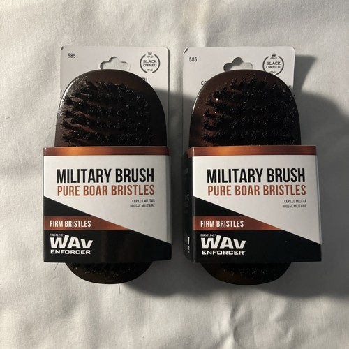 Wav Enforcer  Military Brush 585 - Boar Bristles . Two New Brushes . - Picture 1 of 4