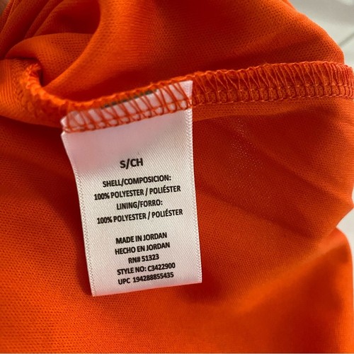 Vince Camuto Neu mit Etikett orange & rosa Blumen halbtransparent Langarm fließend Kleid Small - Bild 10 von 12