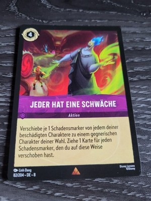 Disney Lorcana Jeder Hat Eine Schwäche