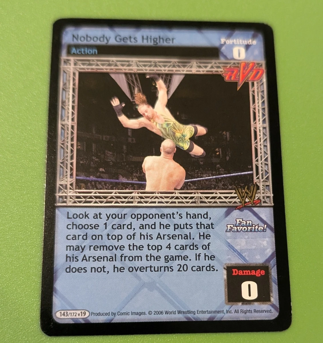 Lot De Cartes WWE Raw Deal CCG - Action Movie - Personnage The Rock