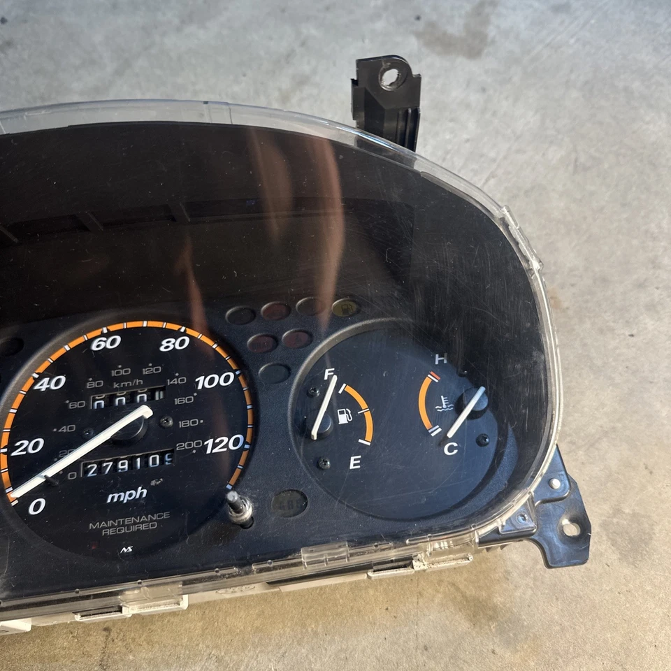 98-01 本田 CRV RD1 MT 手动仪表组 Speedo Tach 203k Civic 96-00 EK — 第 2/4 张图片