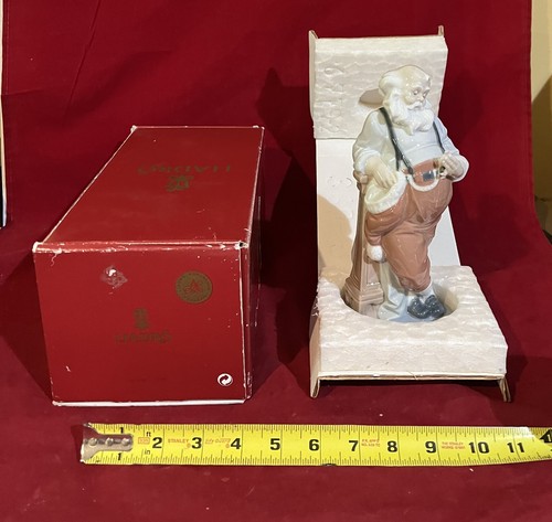 Breathless Lladro #6779 " Santa's Busiest Hour " TOP/NEUWERTIG-NICHT MEHR PRODUZIERT ohne Etikett BOX