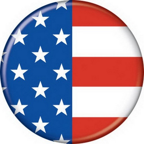 Patriotic Flag Button 82061 - Afbeelding 6 van 6
