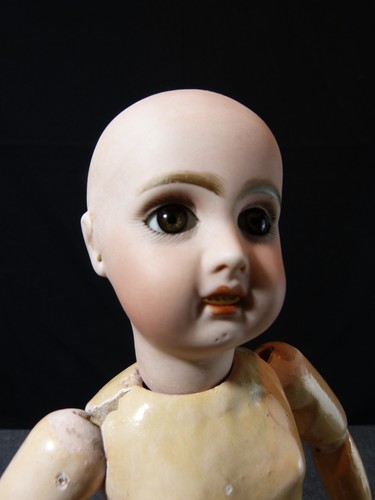 Alte kleine Babypuppe Biskuitkopf Porzellan Typ ZWILLING nummeriert 3 - Bild 4 von 24