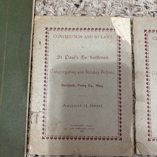 St Paul Evangelical Lutheran Church Glenford, Oh By Laws And Other 1910’s - Picture 3 of 7