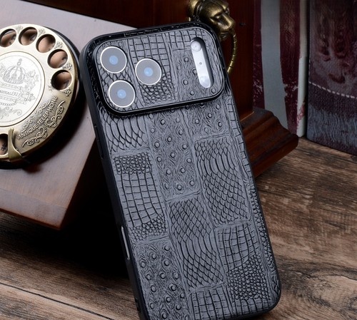 Echt Leder Ultra Slim Case Backcover f iPhone 17 /17 Pro/17 Pro Max/17 Air - Bild 32 von 32