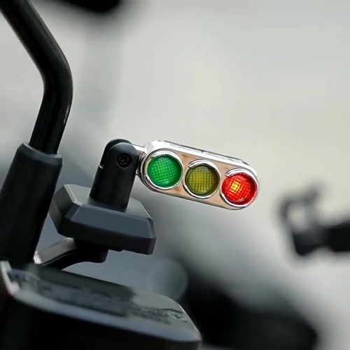Upgrade Your Motorcycle with a Traffic Sign Decoration Featuring Multiple Modes - Picture 7 of 12