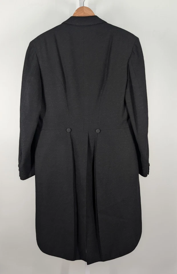 Chaqueta Esmoquin Abrigo Brooks Brothers Vintage Años 50 60 Lana Carbón 40 EE. UU. Foto 3 de 4