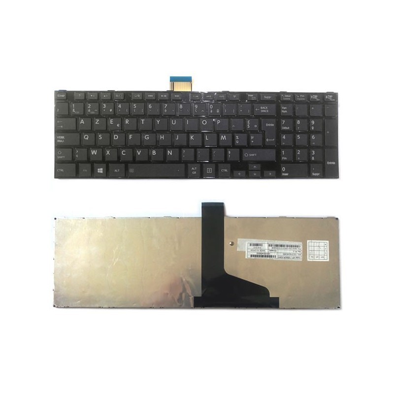 Black: Keyboard AZERTY FR Toshiba C850 C855 C870 C875 L850