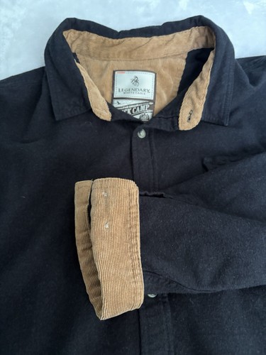 Legendary Whitetails Original Buck Camp Flannel Shirt Mens 2XL Large Flip Cuff - Picture 4 of 16