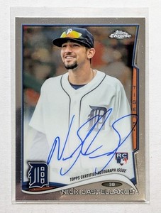 2014 Topps Chrome Nick Castellanos Rookie Auto RC #4 Philadelphia Phillies
