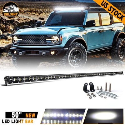 #ad #ad Roof 50quot;inch 6D Led Work Light Bar Flood Spot For 2021 2022 Ford Bronco Ranger $83.66