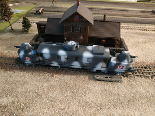 PIKO, WWII MILITARY CUSTOM MADE ARMORED WAGON, SCALE HO - Picture 12 of 15