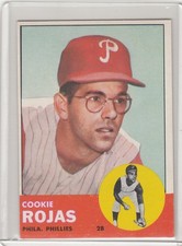 PD: 1963 Topps Baseball Card #221 Cookie Rojas RC Philadelphia Phillies - ExMt