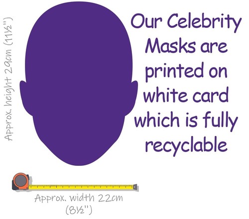 Jake Williamson (Beard) Celebrity Mask, Flat Card Face, Fancy Dress Mask - Picture 2 of 6