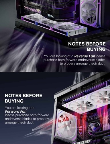 AsiaHorse Dawn 120mm ARGB Fans - White - Reversed Blade - RGB PC Fans - Afbeelding 2 van 4