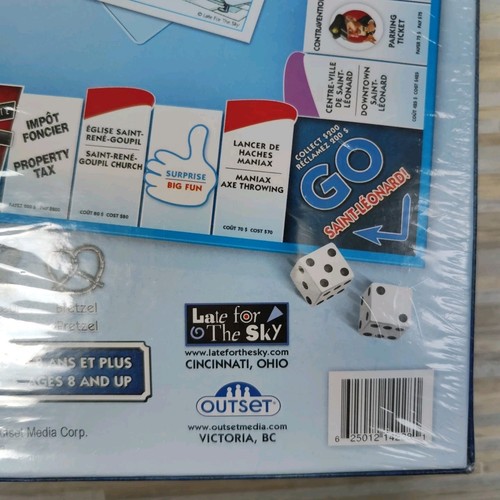 Saint-Leonard Opoly Italian Borough Juego de Mesa Propiedades Francesas Impuesto de Alquiler Canadá - Imagen 10 de 11