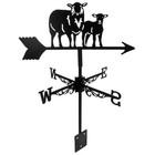 Sheep Weather Vane Roof Child Outdoor Metal Wind Direction Indicator