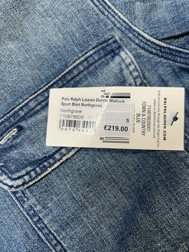 Camisa deportiva Polo Ralph Lauren Denim Matlock Northgrove para hombre - pequeña (S) - Imagen 4 de 8