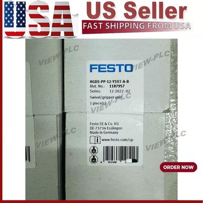 US FREE TAX New Festo HGDS-PP-12-YSRT-A-B 1187957 Swivel Clip