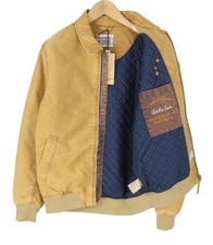 SCOTCH  SODA Men Jacket M Beige Padded Spread Full Zip Lightweight Bomber