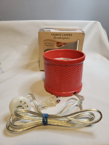 Yankee Candle Scenterpiece Easy Meltcup Wärmer rot Korbgeflecht - Bild 2 von 8