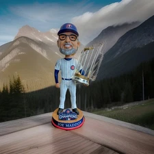 JOE MADDON CHICAGO CUBS 2016 WORLD SERIES FOREVER COLLECTIBLES BOBBLEHEAD