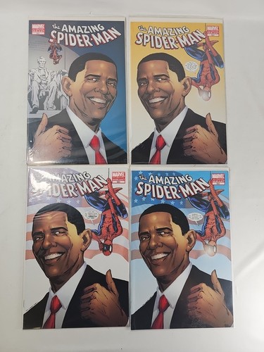 Amazing Spider-Man 583 Marvel Comic Book 2nd 3rd 4th 5th Printing Variant Obama - Bild 2 von 6
