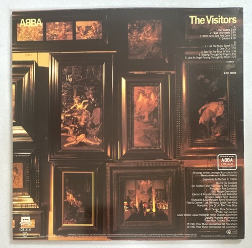 ABBA – The Visitors - Vinyl Lp Record EX / VG+ Condition - Imagen 3 de 8