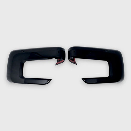 Fits 2021-2024 Ford F-150 Mirror Cover Caps Gloss Black 2Pcs ABS Plastic