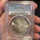 1884-CC Morgan Silver Dollar PCGS MS62