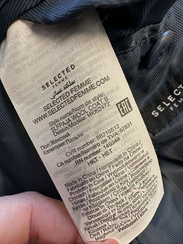 Selected Femme Jacke Dunkelblau Jacke Mantel. Größe 36 - Bild 9 von 10