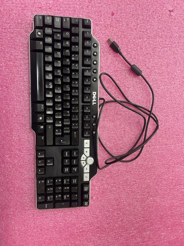 Dell SK-8135 Keyboard Black Multimedia Wired 2x USB Port for PC UK Layout - Picture 6 of 9