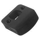  8 Pcs Door Latch Guide Lock Protector Plate Black Deadbolt Strike with Screws