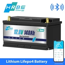 12V 140Ah Lifepo4 Battery 1Pack,Lithium Battery with 100A BMS, Max.1792Wh Energy