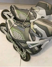 Rollerblade SG7 BioDynamic Green/Gray Women's US Size 9 Inline Skates