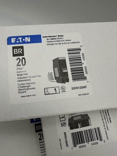 10PCS Eaton BRN120AF 20A AFCI Breakers – 60 Day Returns, 2-Day Delivery - Picture 2 of 4