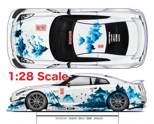 Mountain Art WaterSlide Decal Clear White Toner 1/28 - 1/32 RC Model Dicast #528 - Picture 3 of 7