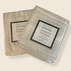 Annie Selke Shepherd Metlasse Euro Pillow Sham Ivory Cotton (set Of 2 Shams)